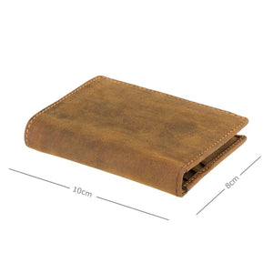 Visconti Arrow Gents Oil Tan Slim Leather Card Wallet