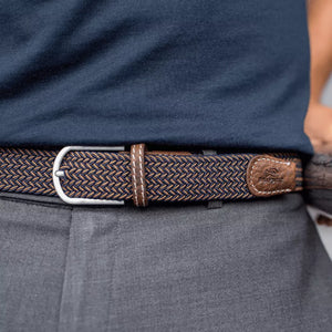 BillyBelt Premium Woven Elastic Stretch Belt The Havana