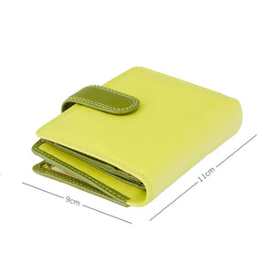 Visconti Bali Ladies Two Tone Lime Leather Purse