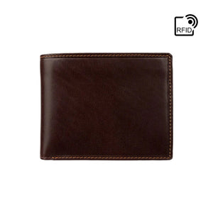 Visconti Lazio Gents Brown Fold Out Cash and Coin Leather Wallet