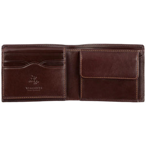 Visconti Lazio Gents Brown Fold Out Cash and Coin Leather Wallet