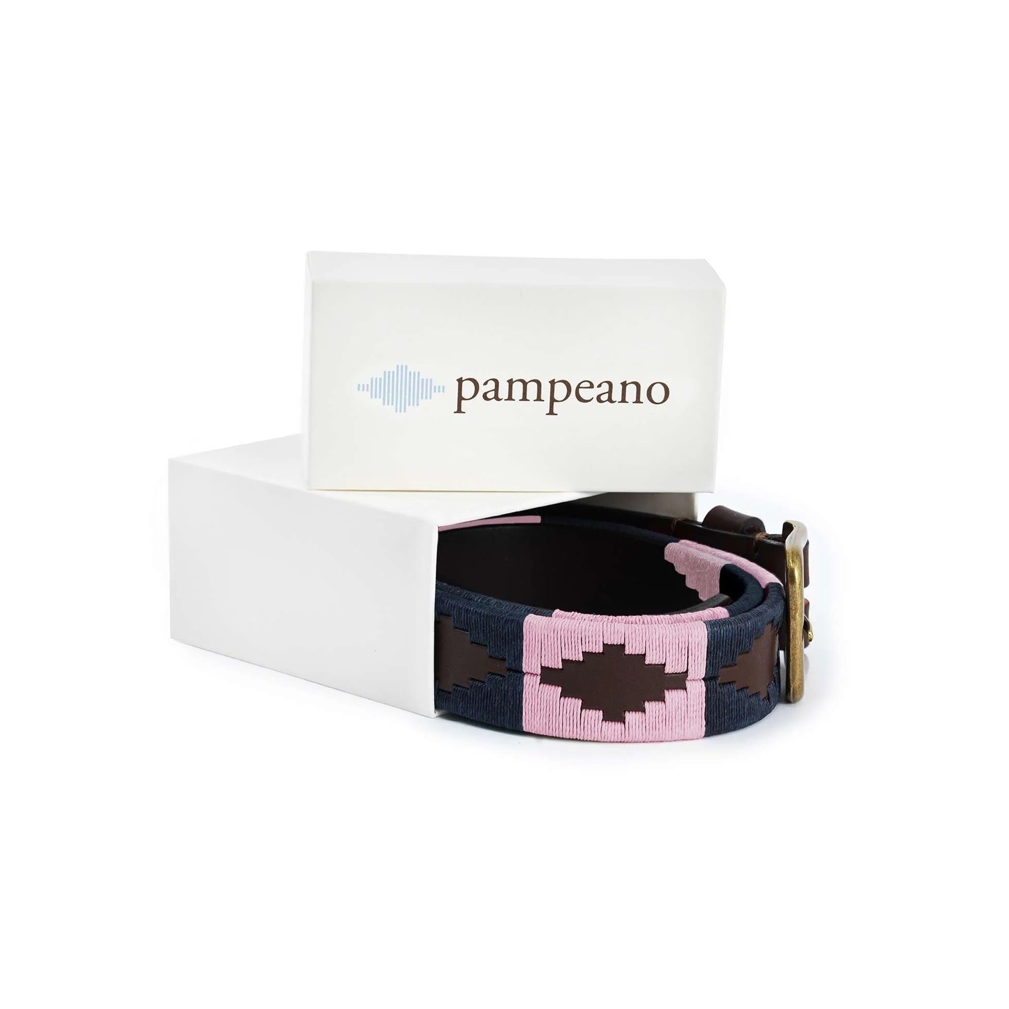 Pampeano belt with a white box on a white background