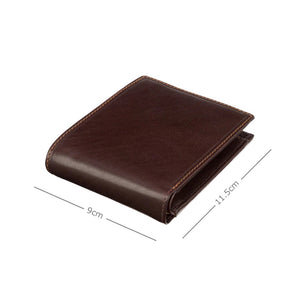 Visconti Lazio Gents Brown Fold Out Cash and Coin Leather Wallet