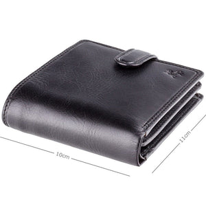 Visconti Arezzo Gents Black Studded Leather Wallet