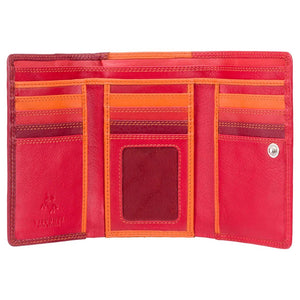 Visconti Bora Ladies Two Tone Red Leather Purse
