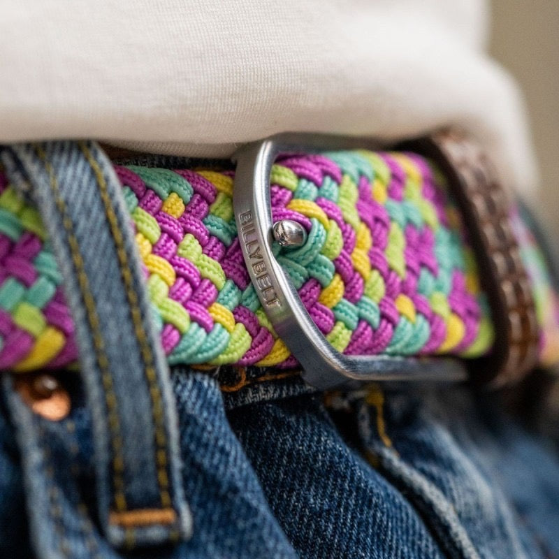 Premium The Keukenhof Woven Elastic Multicoloured Stretch BillyBelt Belt