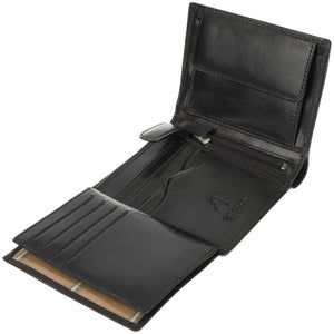 Visconti Milan Gents Black Fold Out Leather Wallet