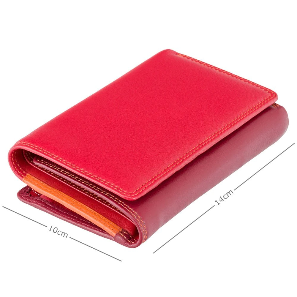 Visconti Bora Ladies Two Tone Red Leather Purse