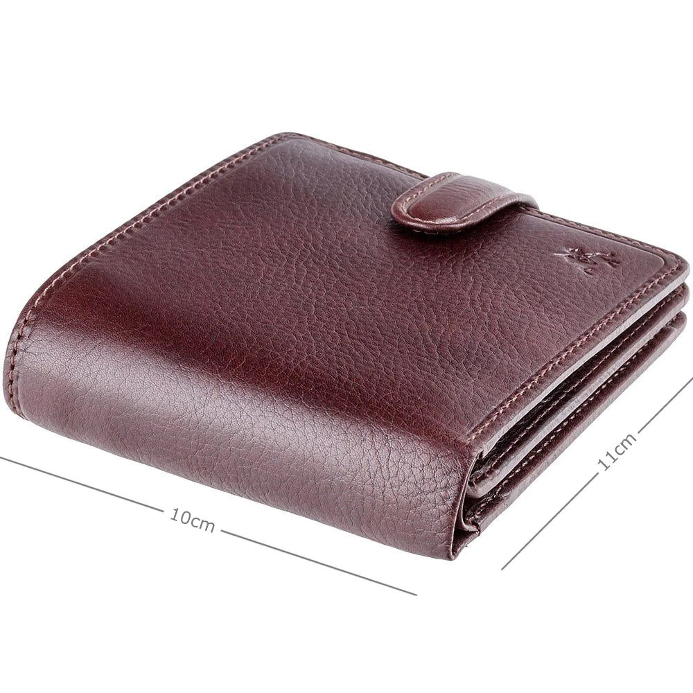 Visconti Arezzo Gents Brown Studded Leather Wallet
