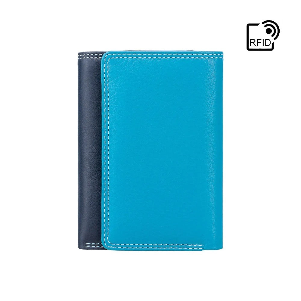 Visconti Biola Ladies Two Tone Blue Leather Purse