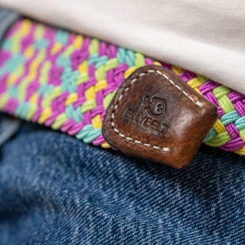 Premium The Keukenhof Woven Elastic Multicoloured Stretch BillyBelt Belt