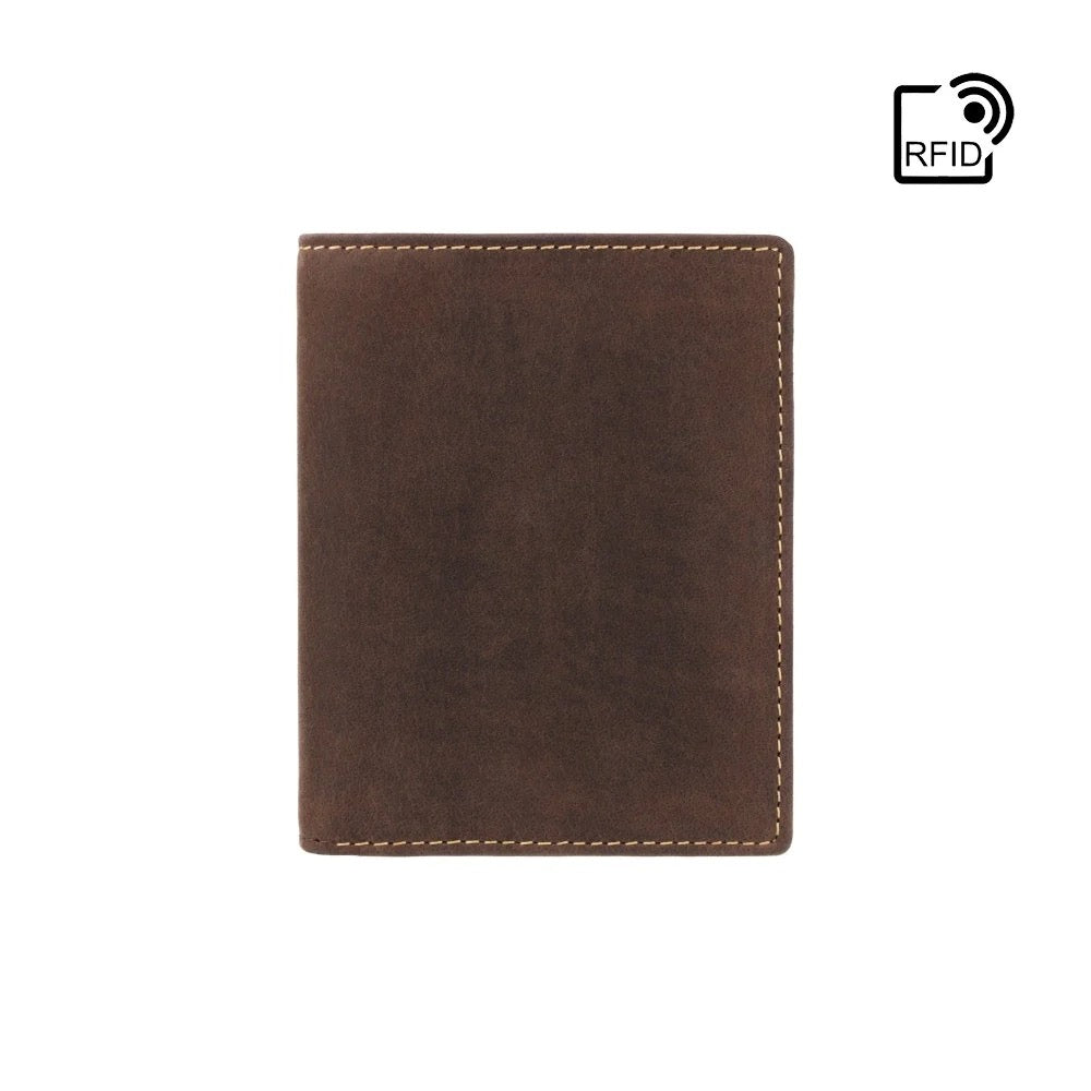 Visconti Arrow Gents Oil Brown Slim Leather Card Wallet