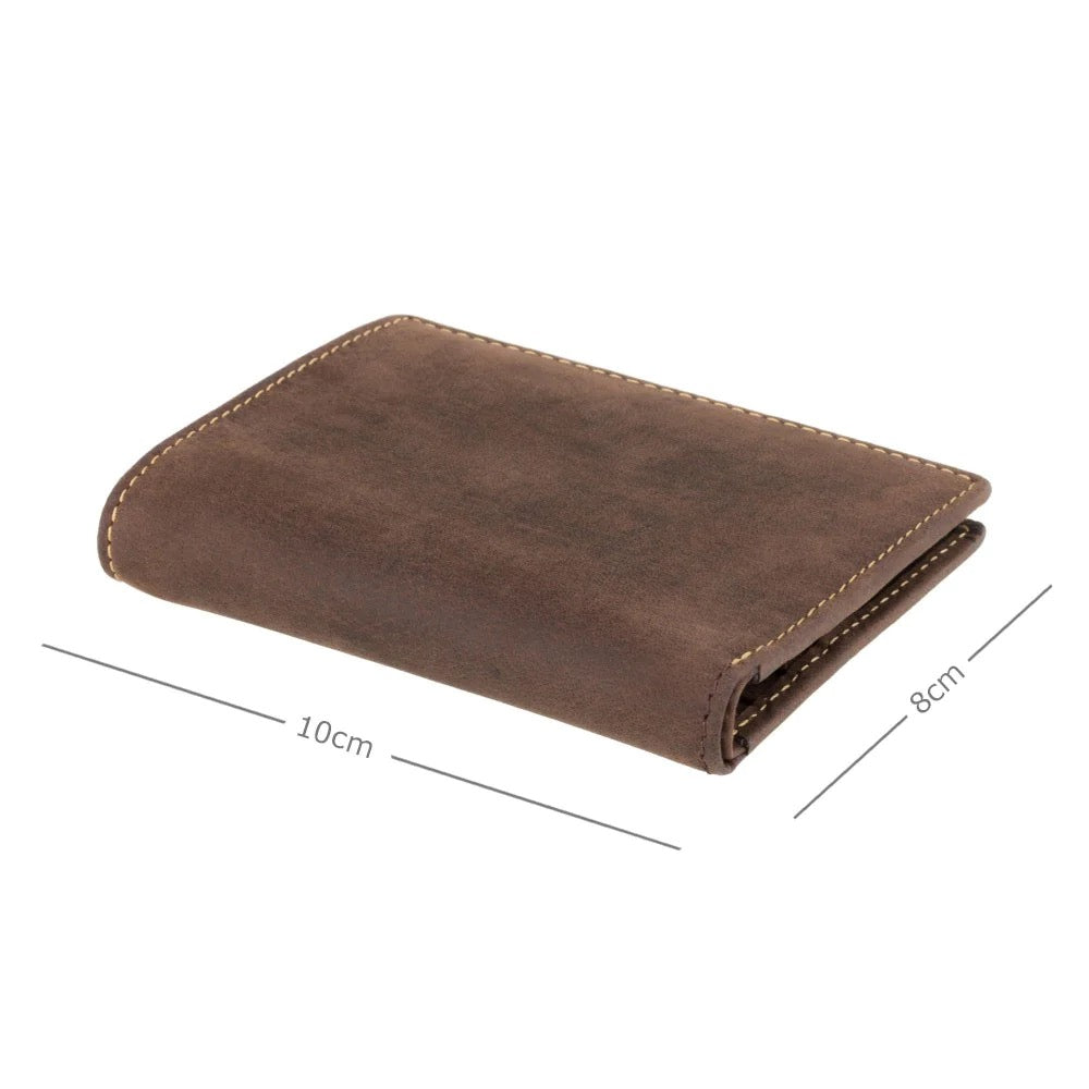 Visconti Arrow Gents Oil Brown Slim Leather Card Wallet