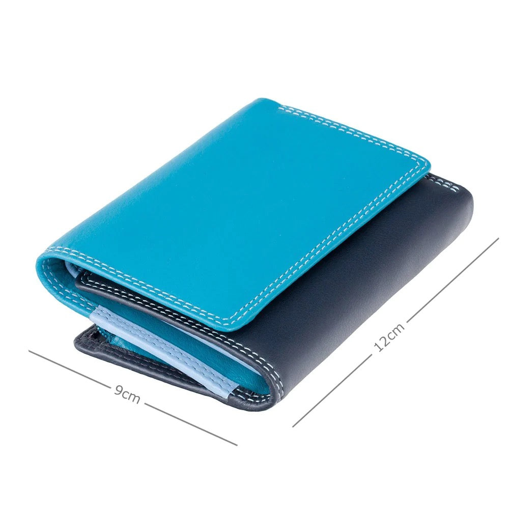 Visconti Biola Ladies Two Tone Blue Leather Purse