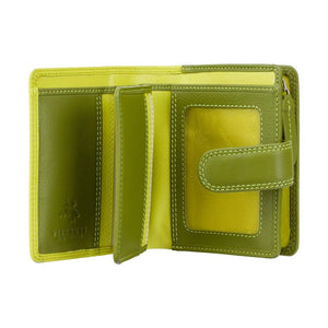 Visconti Bali Ladies Two Tone Lime Leather Purse