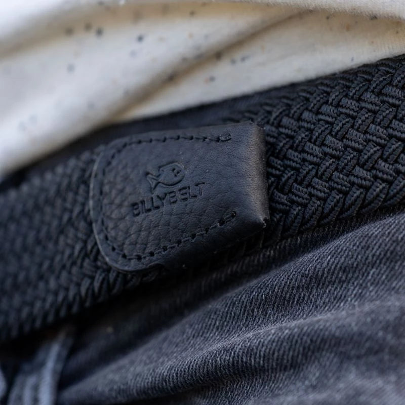 BillyBelt Woven Stretch Belt All Black