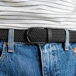 BillyBelt Woven Stretch Belt All Black