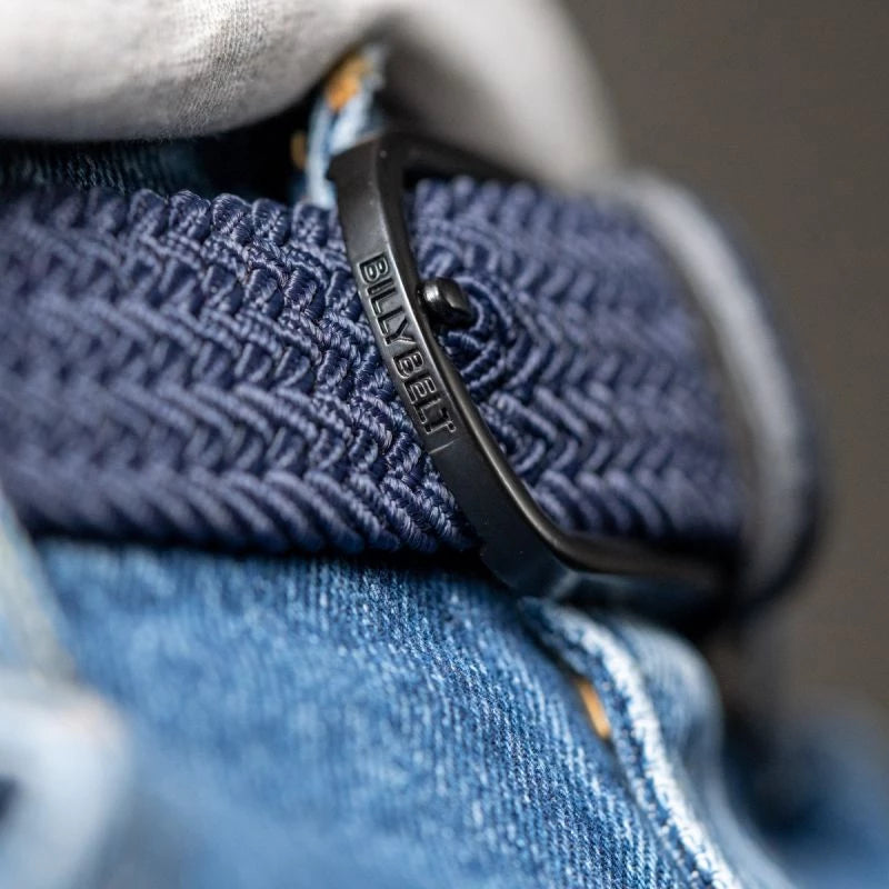 Navy blue BillyBelt Woven Stretch Belt Deep Water