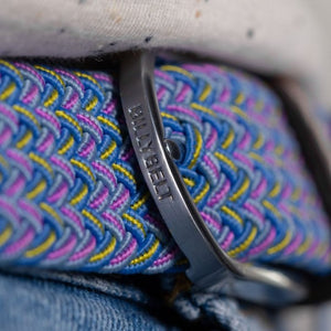 Blue, purple and yellow BillyBelt Woven Stretch Belt The Johannesburg