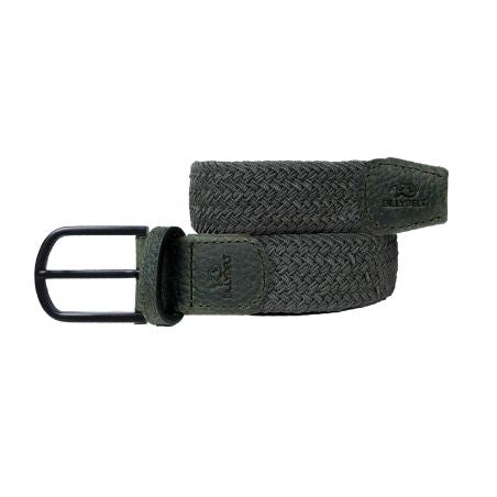 Green BillyBelt Woven Stretch Belt Dark Forest