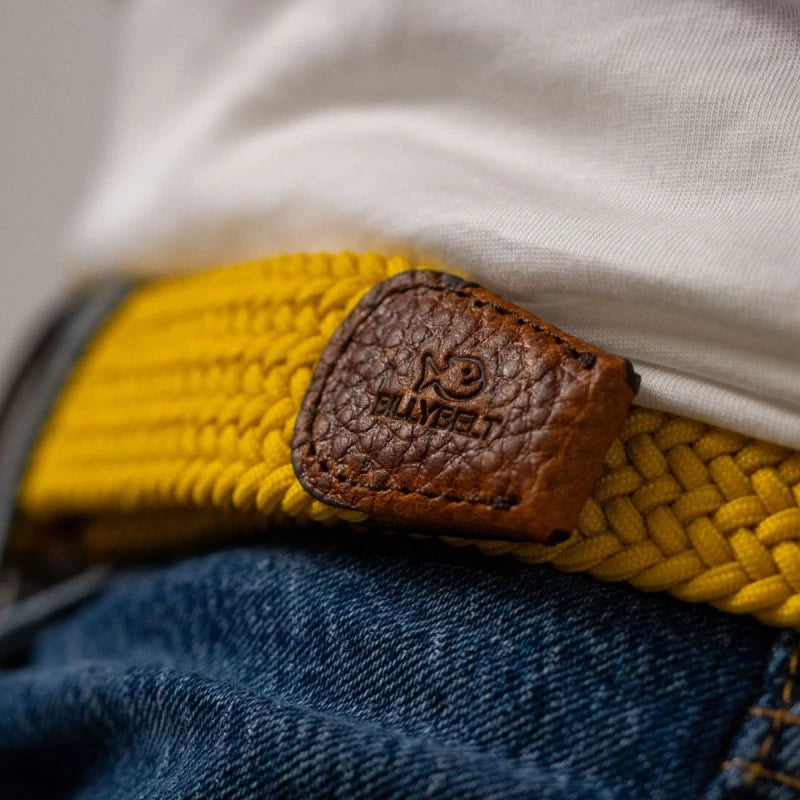 BillyBelt Woven Stretch Belt Imperial Yellow