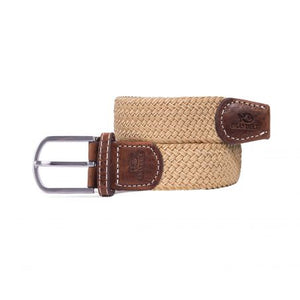 BillyBelt Woven Stretch Belt Latte Coffee