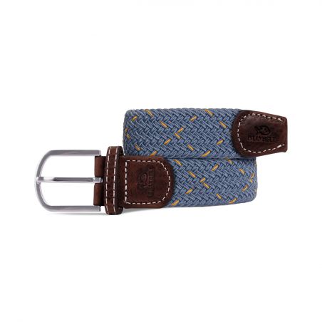 Slate blue and pumpkin BillyBelt Woven Stretch Belt The Reykjavik