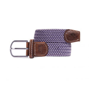 Purple and white BillyBelt Woven Stretch Belt The Shinan