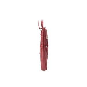 Visconti Across Body Slim Sling Red Leather Bag 18606