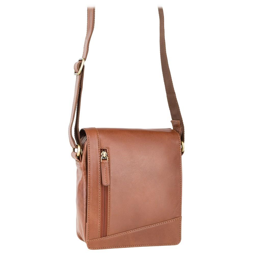 Visconti Tan Leather Shoulder Bag S7