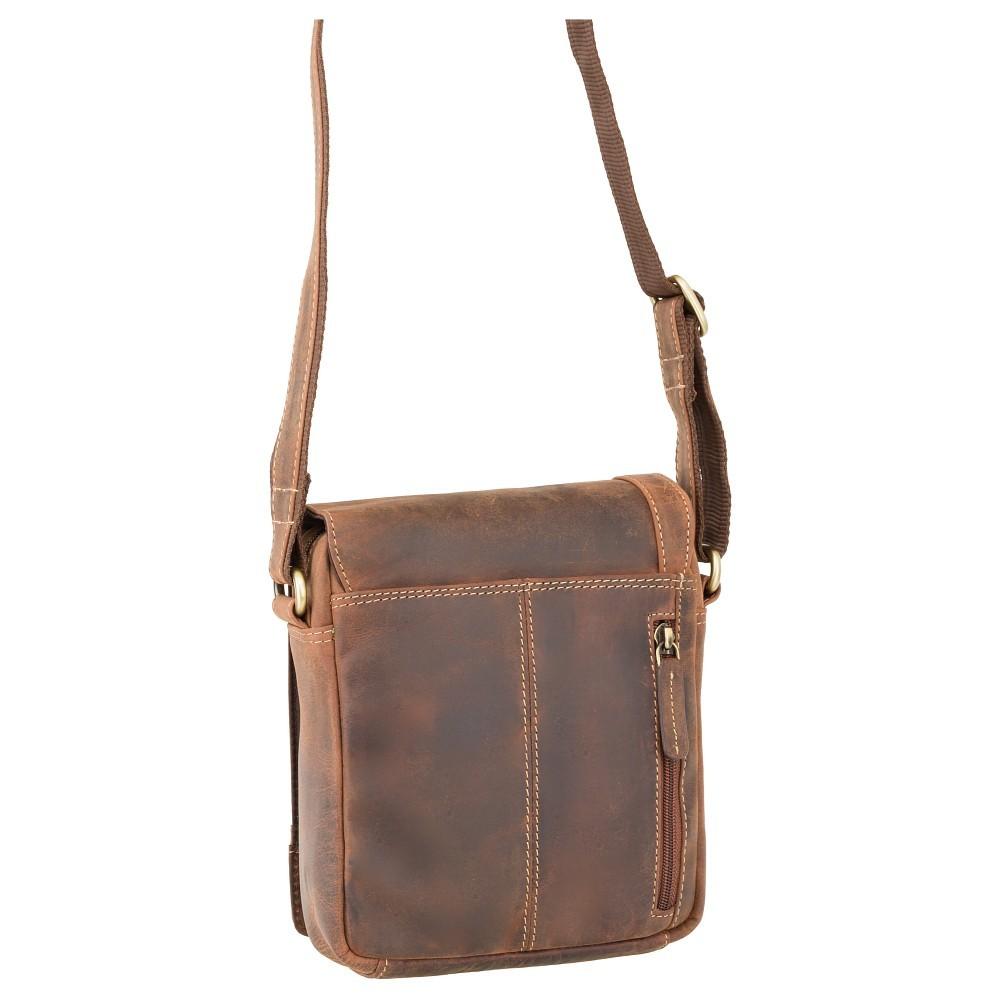 Visconti Oil Tan Leather Shoulder Bag S7