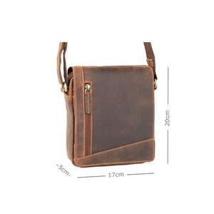 Visconti Oil Tan Leather Shoulder Bag S7