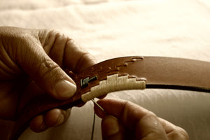 Pampeano Handmade Polo Leather Belt with Saddlery Thread
