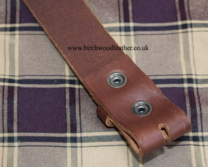 Hawkdale Mens 100% Heavy Duty Hide Brown Leather Belt Without Buckle/Box