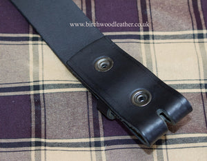 Hawkdale Mens 100% Heavy Duty Hide Black Leather Belt Without Buckle/Box
