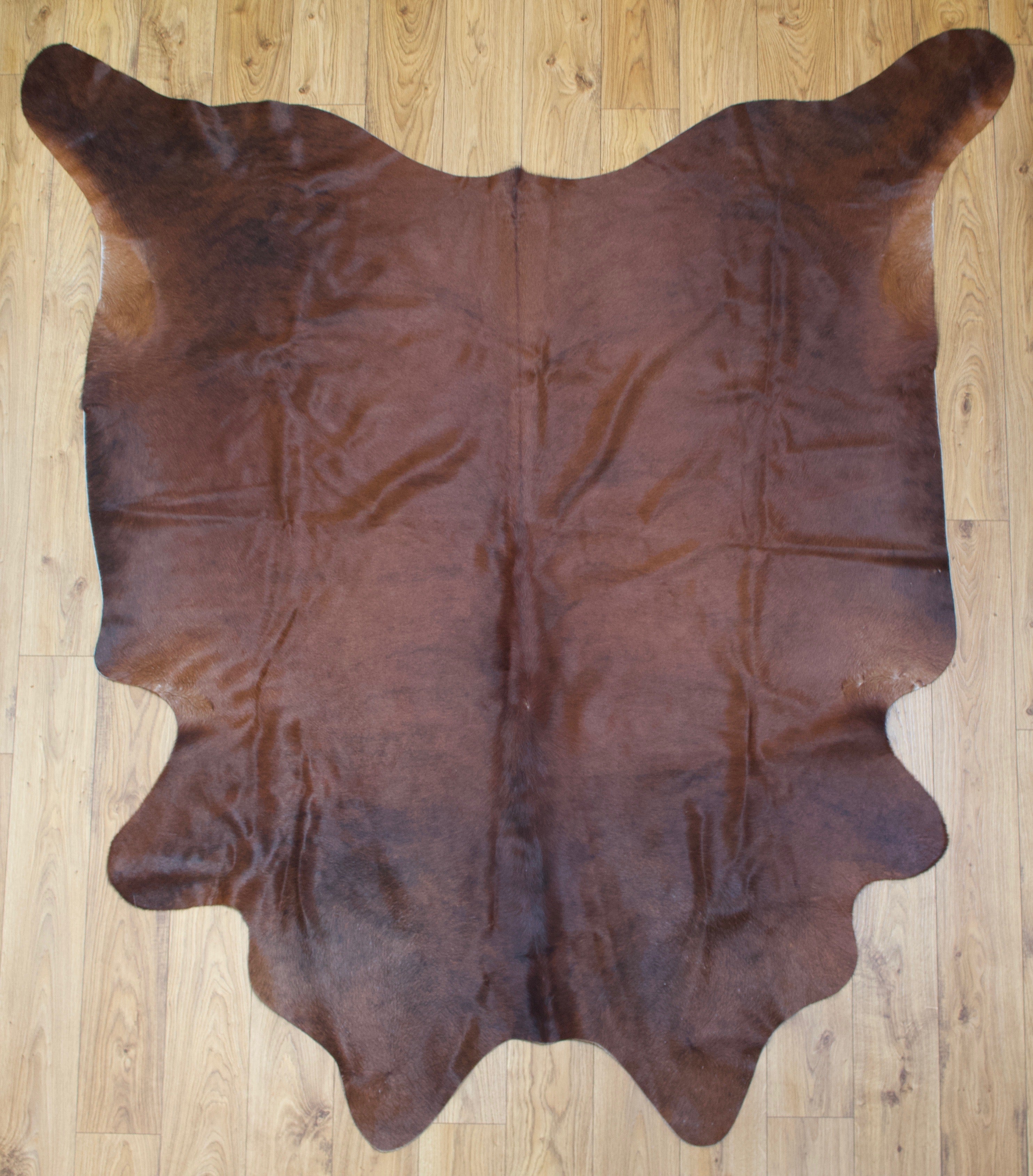 Hanlin brown cowhide skin rug