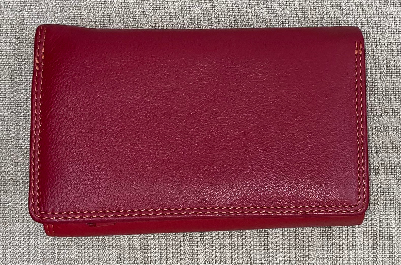 Visconti Bora Ladies Two Tone Red Leather Purse