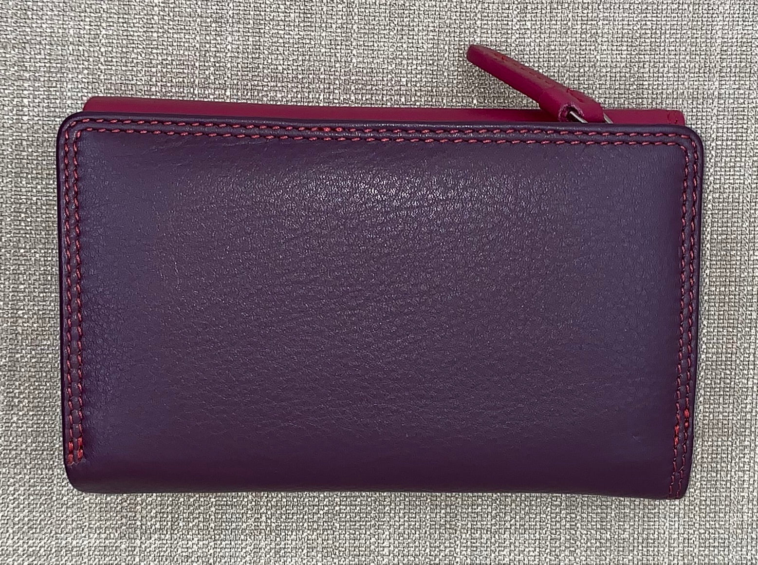Visconti Bora Ladies Two Tone Plum Leather Purse