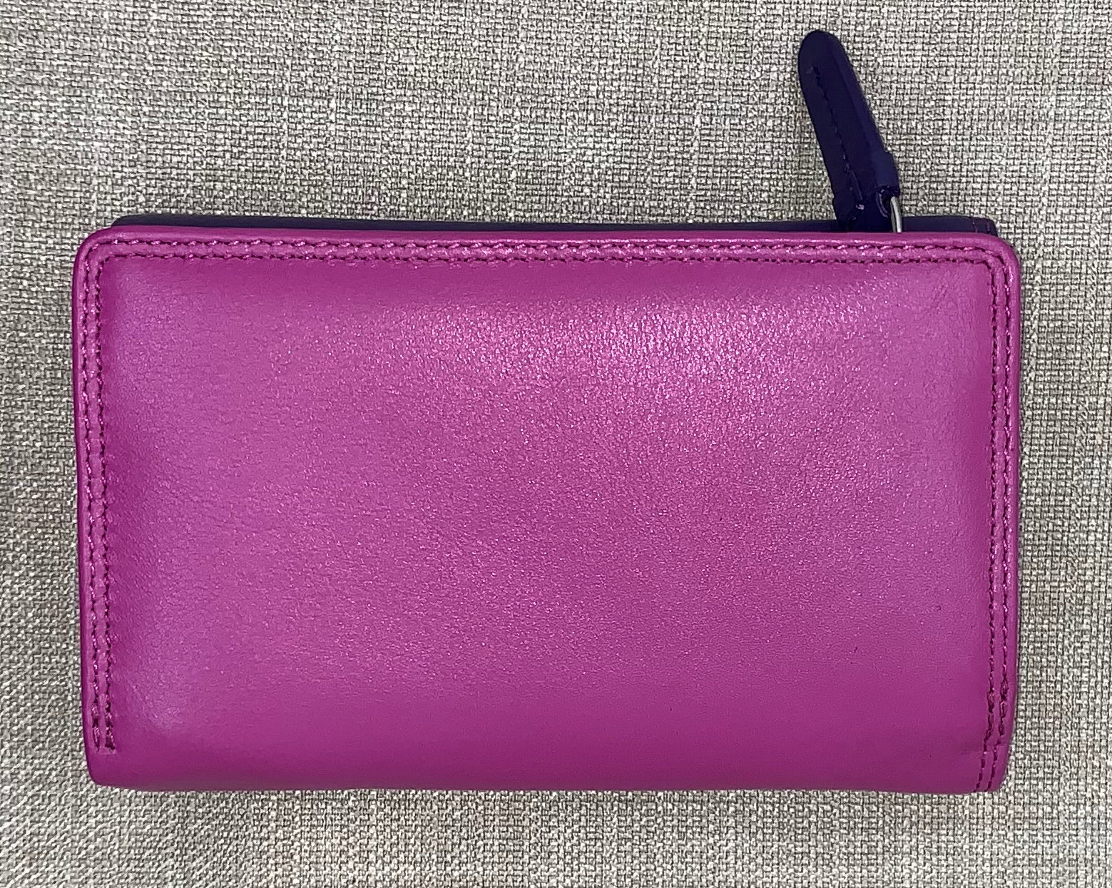 Visconti Bora Ladies Two Tone Berry Leather Purse