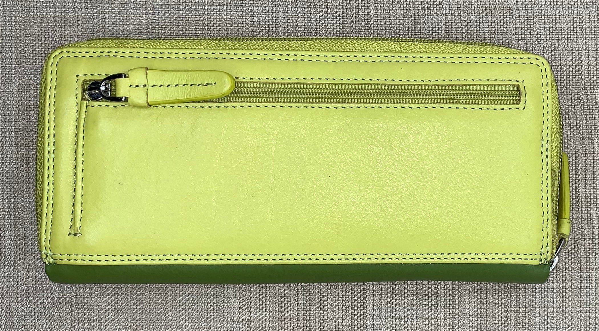 Visconti Honolulu Ladies Two Tone Lime Leather Purse