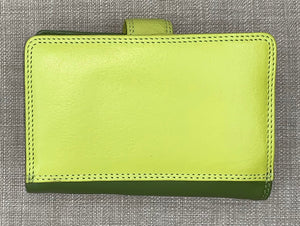 Visconti Fiji Ladies Two Tone Lime Leather Purse