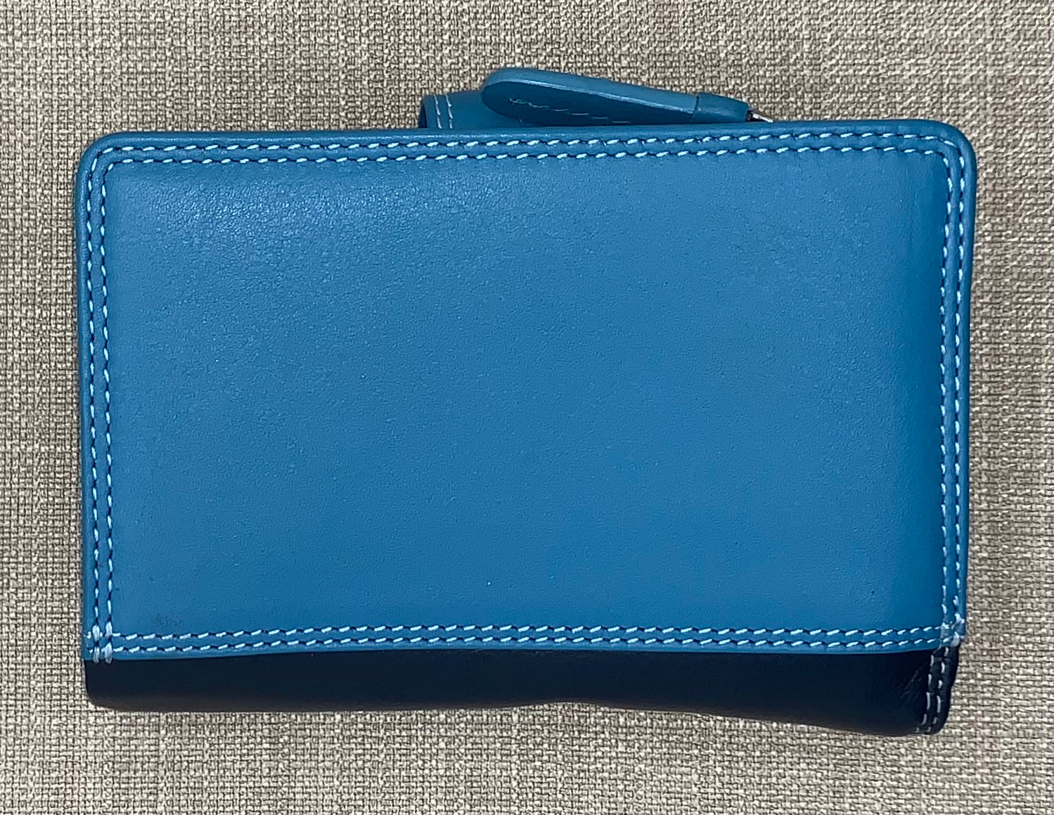 Visconti Fiji Ladies Two Tone Blue Leather Purse.