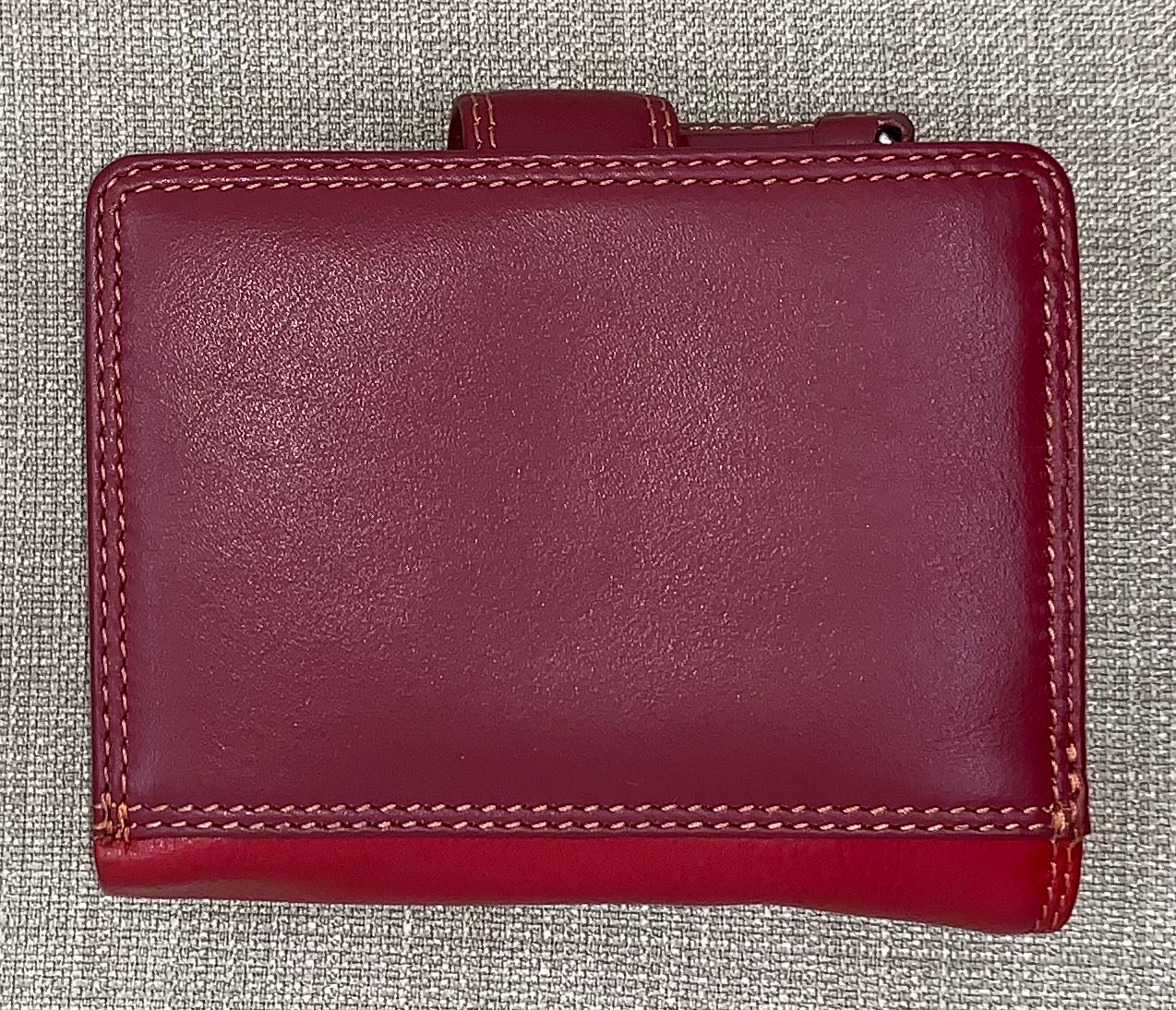 Visconti Bali Ladies Two Tone Red Leather Purse