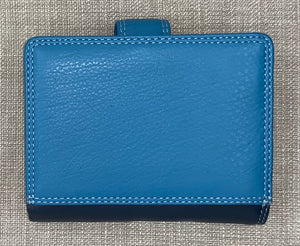 Visconti Bali Ladies Two Tone Blue Leather Purse