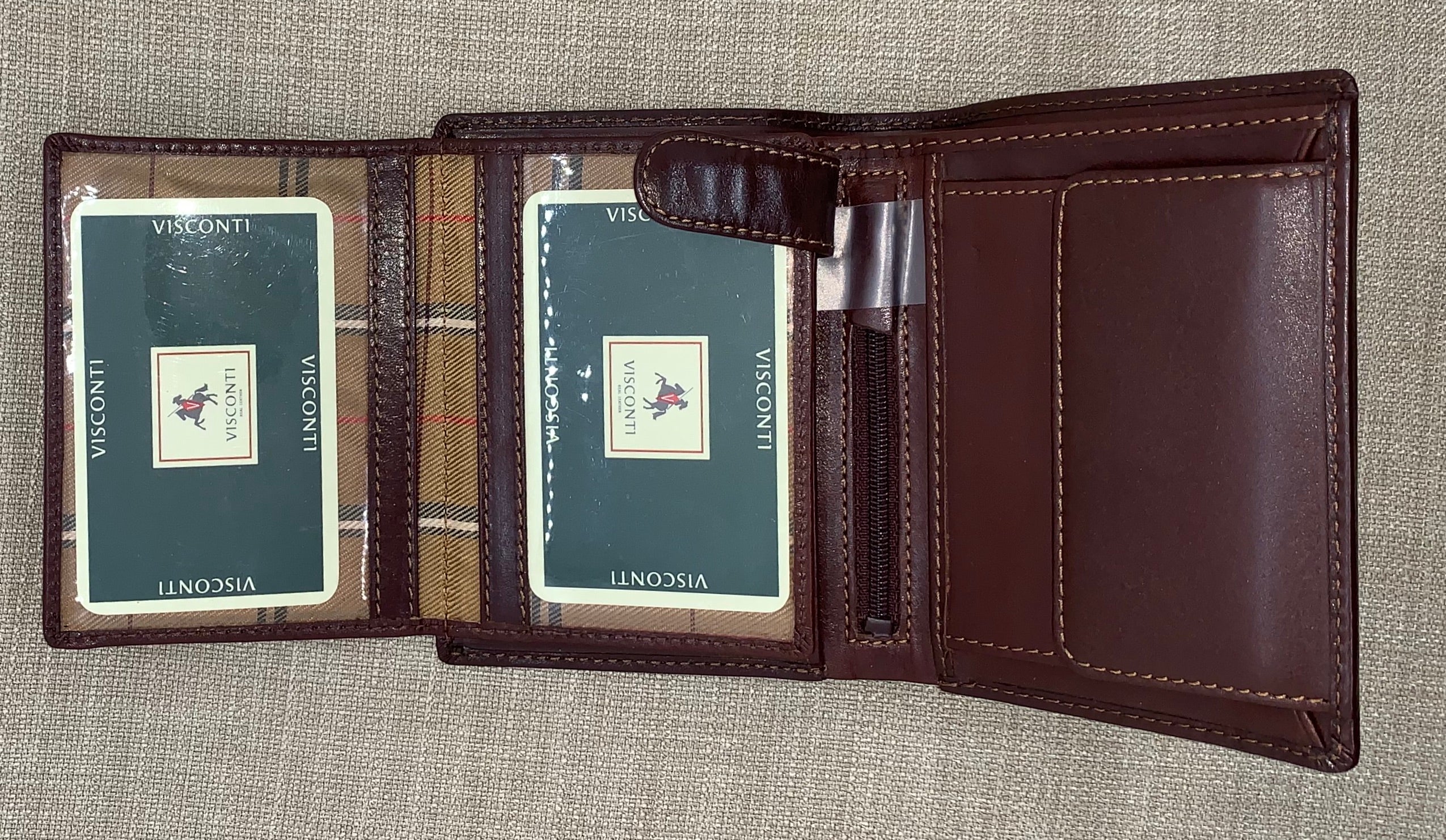 Visconti Milan Gents Brown Fold Out Leather Wallet