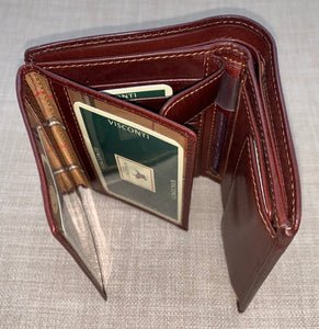 Visconti Milan Gents Brown Fold Out Leather Wallet