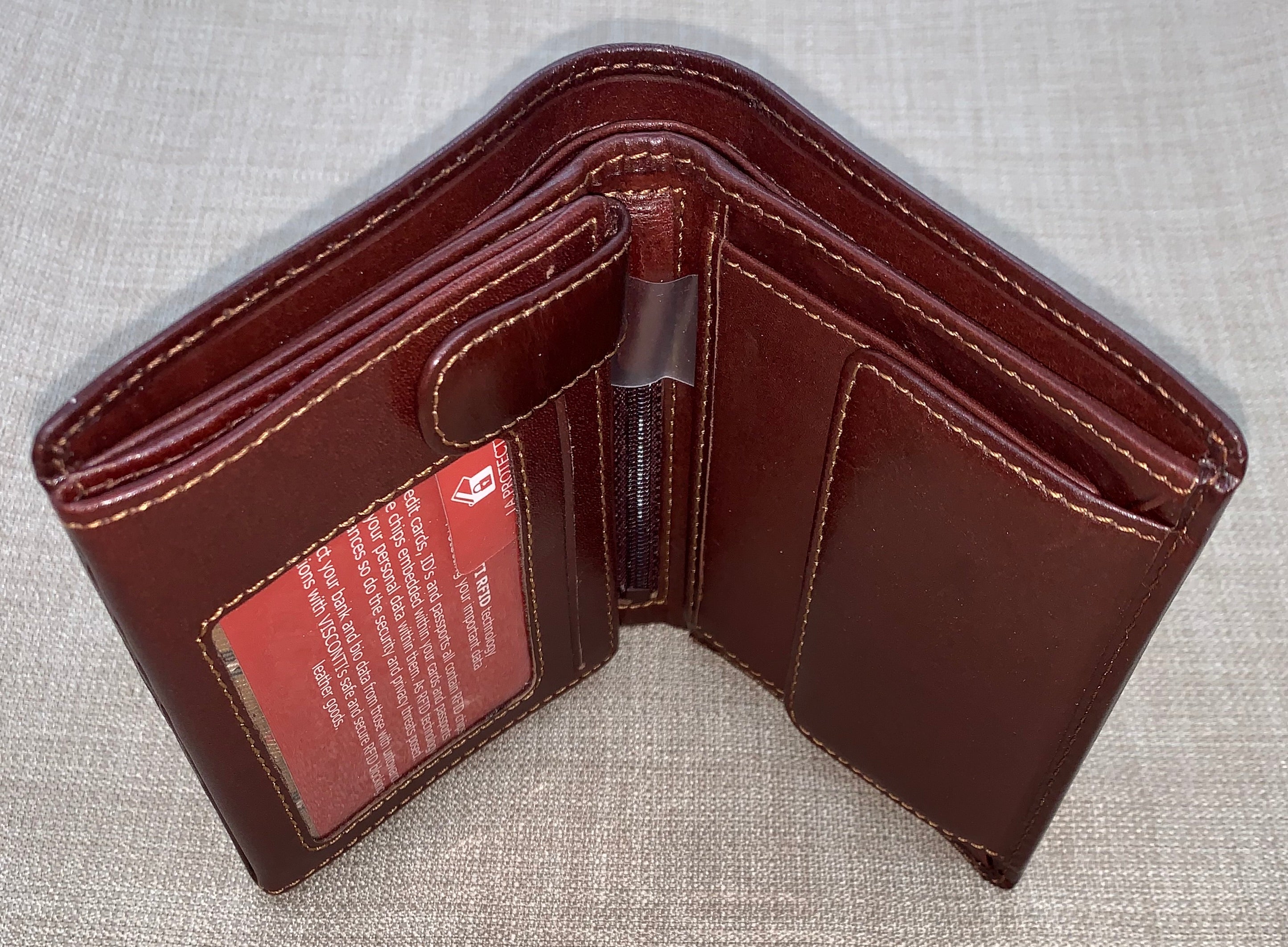 Visconti Milan Gents Brown Fold Out Leather Wallet