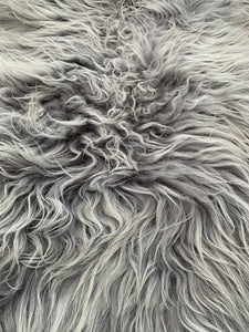 Hanlin Icelandic Dyed Grey Sheepskin Rug