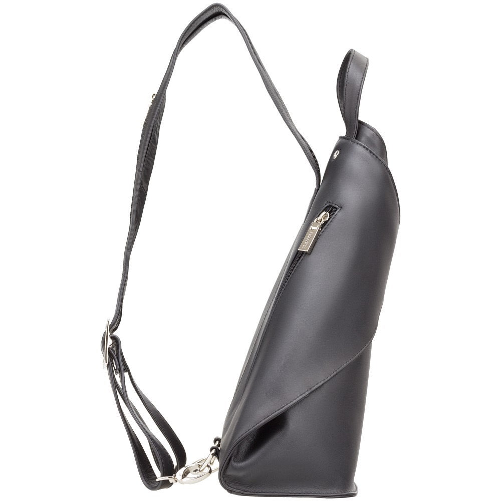 Visconti Brooke Ladies Black Leather Backpack