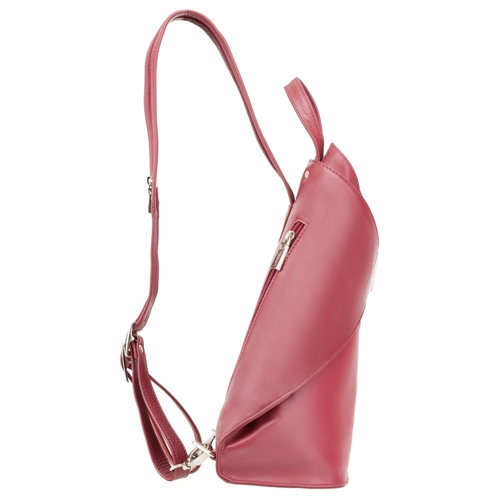 Visconti Brooke Ladies Red Leather Backpack